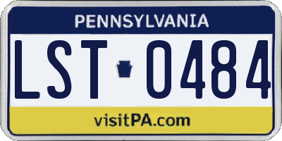 PA license plate LST0484