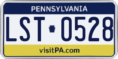 PA license plate LST0528
