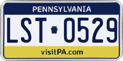 PA license plate LST0529