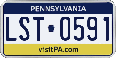 PA license plate LST0591