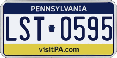 PA license plate LST0595