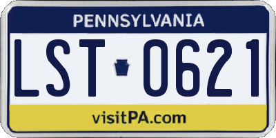 PA license plate LST0621