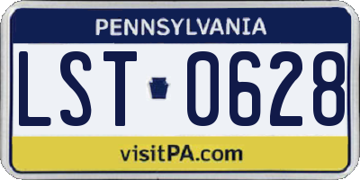 PA license plate LST0628