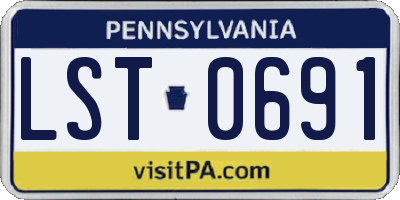 PA license plate LST0691