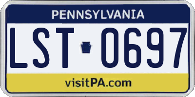 PA license plate LST0697