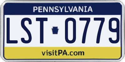 PA license plate LST0779