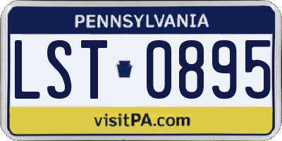 PA license plate LST0895