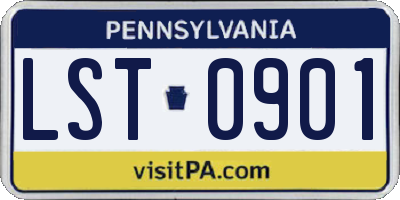 PA license plate LST0901