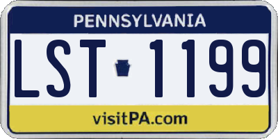PA license plate LST1199