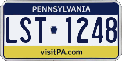 PA license plate LST1248