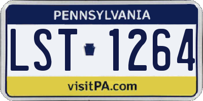 PA license plate LST1264