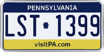 PA license plate LST1399