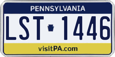 PA license plate LST1446