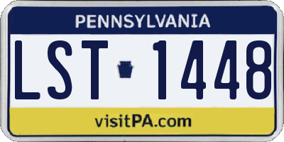 PA license plate LST1448