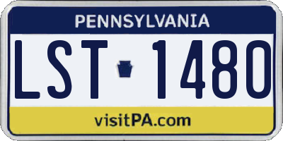 PA license plate LST1480