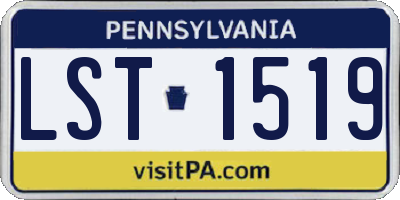 PA license plate LST1519