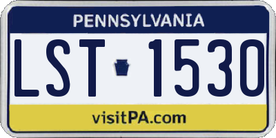 PA license plate LST1530