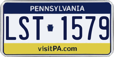 PA license plate LST1579