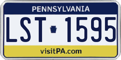 PA license plate LST1595