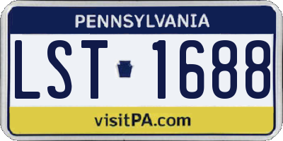 PA license plate LST1688