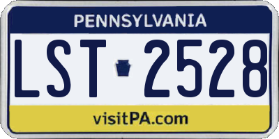 PA license plate LST2528