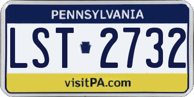 PA license plate LST2732