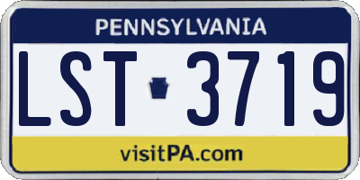 PA license plate LST3719
