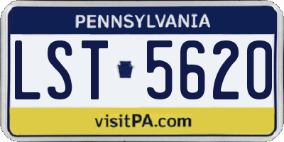PA license plate LST5620