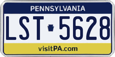PA license plate LST5628