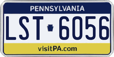 PA license plate LST6056