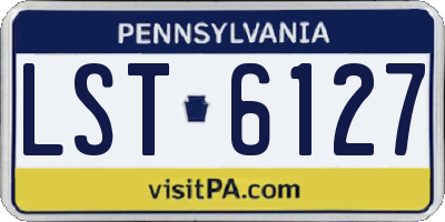 PA license plate LST6127