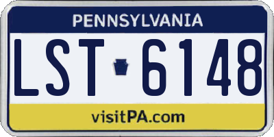 PA license plate LST6148
