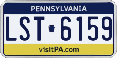 PA license plate LST6159