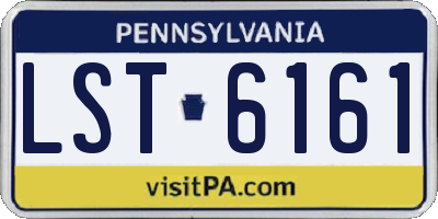 PA license plate LST6161