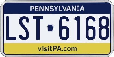 PA license plate LST6168