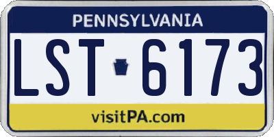 PA license plate LST6173