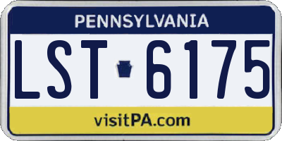 PA license plate LST6175
