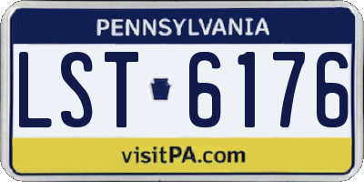PA license plate LST6176