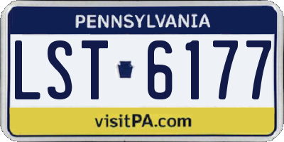 PA license plate LST6177