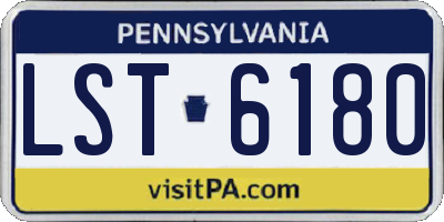 PA license plate LST6180