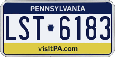 PA license plate LST6183