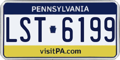 PA license plate LST6199