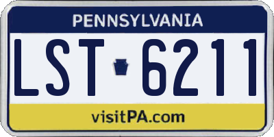 PA license plate LST6211