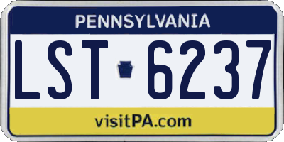 PA license plate LST6237