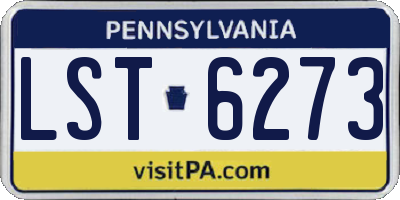 PA license plate LST6273