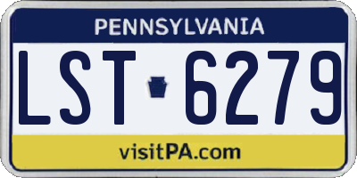 PA license plate LST6279