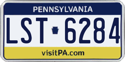 PA license plate LST6284