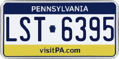 PA license plate LST6395