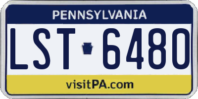 PA license plate LST6480
