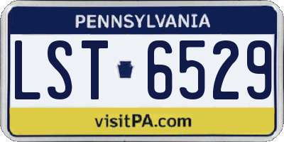 PA license plate LST6529